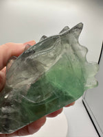 Fluorite Dragon Head Carving #15