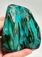 Polished Malachite, Chrysocolla Freeform #9 Zaire, Africa