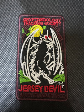 Cryptozoology Jersey Devil Embroidered Iron-On Patch