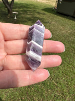 Double Terminated Chevron Amethyst Point #8