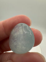 Clear Aquamarine Tumble for Wire Wrapping or Crafts