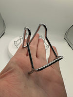 Silver Mineral Display Stand for Smaller Crystals or Slabs