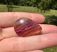 Pear Shape Candy Fluorite Cabochon #22