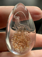 Beautiful Horse Garden Quartz Inner Scene Carving #1