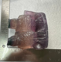 Carved Fluorite Owls