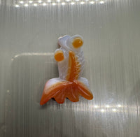 Carved Carnelian Agate Goldfish #4