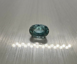 Blue Zircon 6x4mm Oval 1.05ct