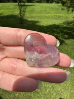 Candy Fluorite Carved Heart #1