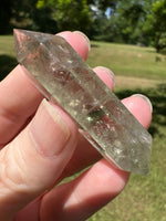 Double Terminated Prasiolite Scepter Wand #1