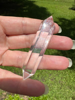 Natural Quartz Double Terminated Wand Point #15