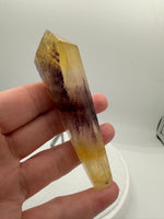 Carved Fluorite Scepter with Rainbows #4