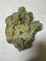 Prehnite mixed with Green Tourmaline Raw Specimen #1