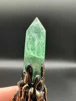 Green Fluorite & Aventurine Witch Broom – Crystal Altar Décor