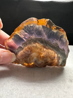 Fluorite Mixed Cube Pyrite & Acicular Slab #2