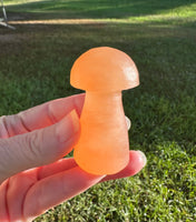 Peach Selenite Mushroom #1