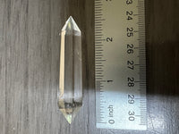 Natural Quartz Double Terminated Wand Point #13