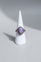 Natural Charoite Ring #17
