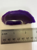 Dyed Purple Agate Slice #23