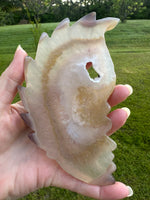 Druzy Agate Geode Carved Native American #7