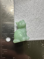 Green Aventurine Carved Cat #3