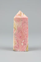 Rhodochrosite Four-Sided Tower #9 – Rosy Pink, Cream & Natural Matrix