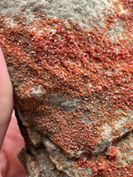 Vanadinite, Old Yuma Mine, Gila County, AZ