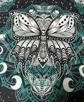 Moth, Moon Garden Altar/Tarot Cloth