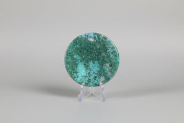 Moss Agate Polished Round Slice #5
