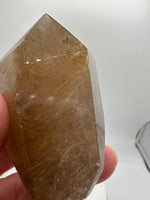 Gold Rutilated Quartz Point #2