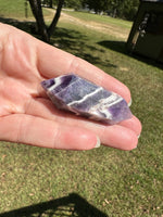 Double Terminated Chevron Amethyst Point #10