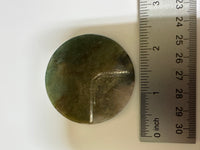 Moss Agate Polished Round Slice #16