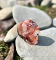 Unique Fire Quartz Skull #6