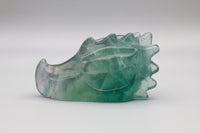 Fluorite Dragon Head Carving #23