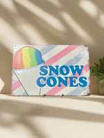 Snow Cones Novelty Tin Sign