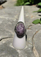 Natural Charoite Ring #2