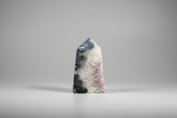 Black Onyx & Quartz with Amethyst Obelisk Tower #6