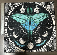 Moon Phase Moth Altar.Tarot Cloth