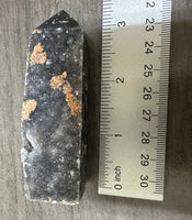 Black Chalcedony Sphalerite Obelisk Tower #6