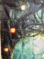 Enchanted Forest Pathway Door Cover Tapestry