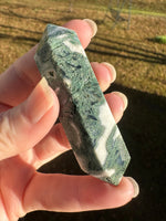 Moss Agate Double Terminated Point #7