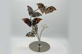 8th Vein Ocean Jasper Butterfly Stand with Small Sphere Holder #1