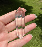 Natural Quartz Double Terminated Wand Point #11