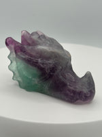 Fluorite Dragon Head Carving #16
