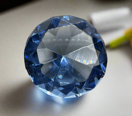 Blue Glass Gemstone Paperweight