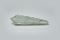 Double Terminated Prasiolite Scepter Wand #7 with Rainbow