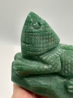 Green Aventurine Lizard Carving #2