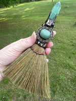 Fluorite & Green Aventurine Decorative Broom