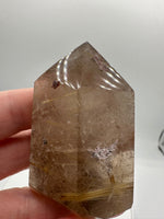Gold Rutilated Quartz Point #6