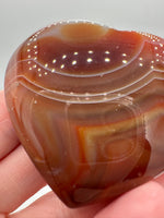 Carnelian Heart Palm Stone #12