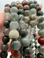 Natural Bloodstone 6mm Bracelet 7.5”